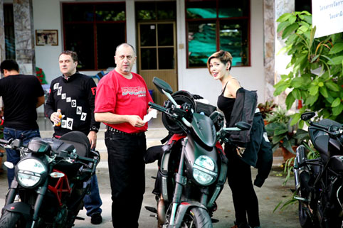 Pattaya Ducati visit the Camillian Social Center on the Sunday 28th of September 2014.
