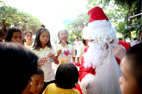 The Camillian Social Center Children living with HIV/AIDS Santa Claus lands 21st of December 2014. 