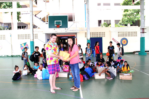 children living with HIV/AIDs were invited to a day out at The Garden International School Ban Chang. 