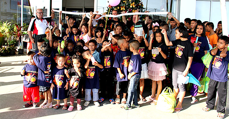 Proceeds from the Charity Golf event in suport of the kids from the Camillian Social Center Rayong living with HIV/AIDS