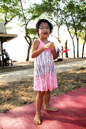 Children living with HIV/AIDS from The Camillian Social Center Rayong having a day out with Norman Vernon and friends form Bolton and North West England. 