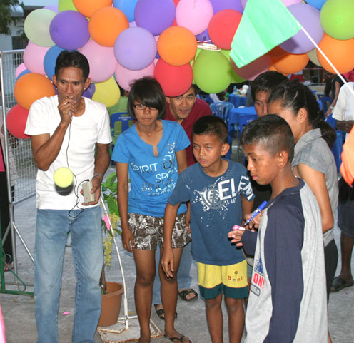 Children living with HIV/AIDS bring in 2011 with a lot of smiles at the Camillian social center rayong thailand