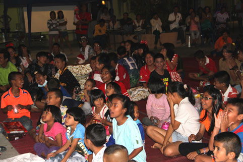 Children living with HIV/AIDS bring in 2015 with a lot of smiles at the Camillian social center rayong thailand