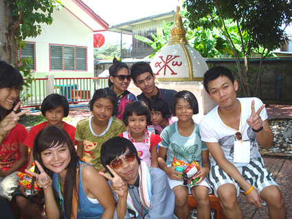 The Students from Rajamangala University came to visit our children living with HIV/AIDS